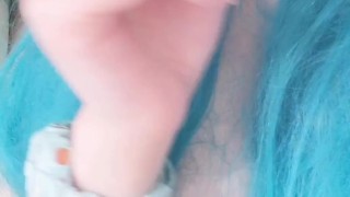  suck a big dildo in the bathroom while no one is around Loly_Kityy