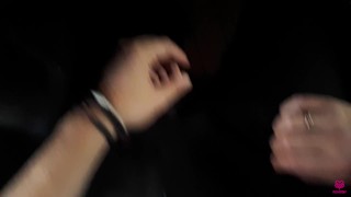 Blowjob on a public bus. Cute blonde set next to me and sucked and swallow cum - Full Video