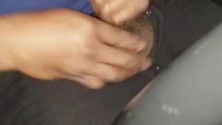 In car masterbating