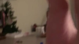 Her ass and feet