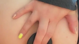 Riding some BBC while I stuff my ass