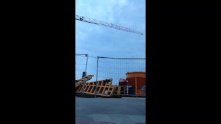 1ncandenza jerks off naked on a garage rooftop