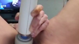Beautiful milf plays with a vibrator