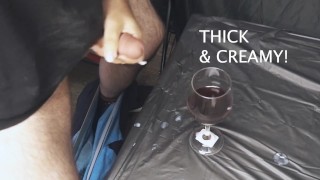 Cumming in a wine glass part 2 ~ LoadsMalone