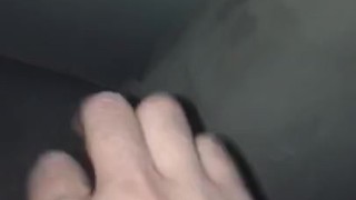 Uncut dude jerks off and cums all over wall