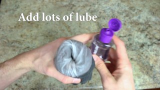Easiest discreet DIY pocket pussy / anus - how to make a homemade fleshlight tutorial