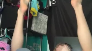 Thicc 18 Year Old Tgirl Destroys herself with Vibrating Dildo