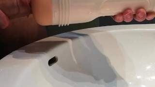 Tori Black anal Fleshlight testing 
