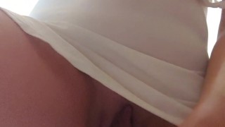Sexy Milf with perfect tits toys dripping wet pussy 