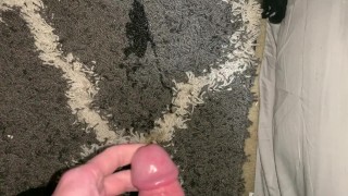 Rjohnson1226- Naughty pee on my bedroom floor makes me SUPER horny so I had to cum!!
