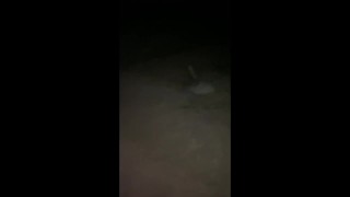 Maryjane Moore FLASHING Night Hike Tease
