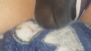 Party smoke on hot dick