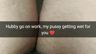Slutty cheating wife always love to fuck with any guys! [Cuckold. Snapchat]