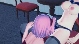 Sakura Eats Hinata's Pussy Before Tribbing 