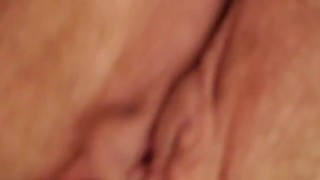 Step daughter playing with big tits and swollen clit