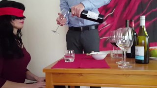 Wein Ratespiel endet mit Sperma
