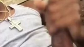 Hung Straight Guy Jerking on the Job