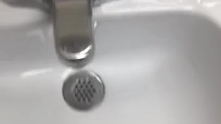 jerking off in bathroom at work