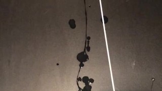 Thick slippery cock shoots a thick load
