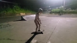 Naked Skateboarding