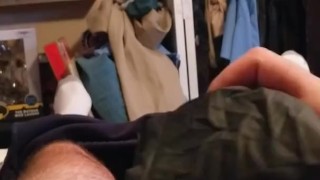 Cumming in a glove before bed 