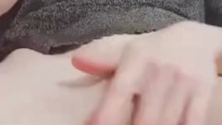 Hot masturbation with fingers solo female