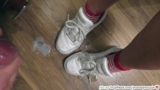 Cum On Nike Sneakers Cumpilation - HUGE HD Cumshots - YummyCouple