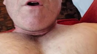 Self facial cum eating