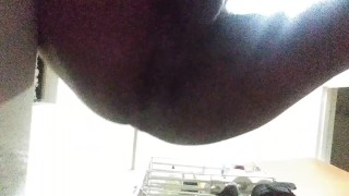 Under view cleaning out my tub