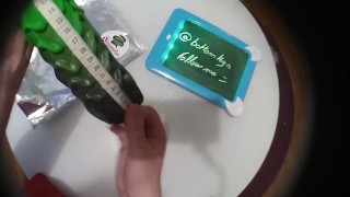 Sinnovator Andromeda Alien Platinum : Unboxing Silicone Dildo (links bio)