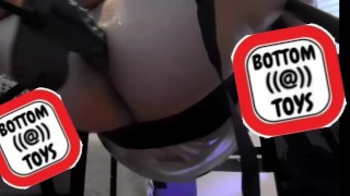 Je me gode avec la fuck machine de mon mec et le gode alien sinnovator (Bottomtoys)