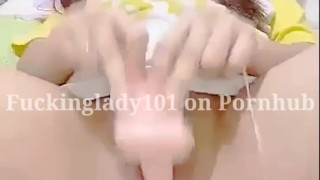 Amateur Pinay Cute Girl Dreams of a Big Dick And Riding a Dildo(Pt 2)