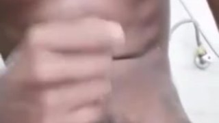Teen boy masturbate and cum before showering 