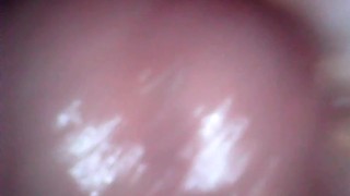 オナホに中出しするとこをスコープカメラで撮影