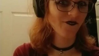 Redhead Tgirl Pandora Practices her Oral Skills