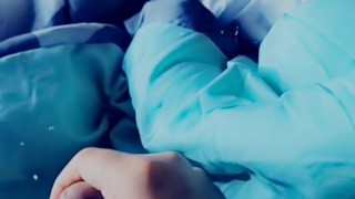 Tranny playing with her tiny cock
