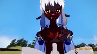 Pokemon Hentai - POV Wooloo boobjob