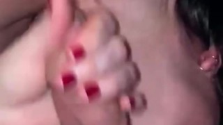 Amazing Oral Sex / Foreplay POV, bringing each other to orgasm. Huge cumshot on her tits licked up.