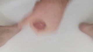 Muscle Teen Jerkoff in Shower the Big Cock