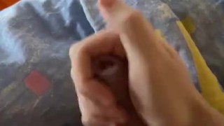 Huge morning load after one week abstinence NoFap, No Sex, Handjob, Cumshot, Hairy, Premature