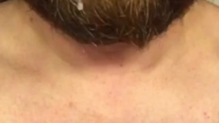 High&HornyAF! Jerk off session started in the garage, finished in bathroom rinsing my mouth w/ cum.