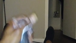 Early morning cumshot