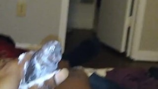 Early morning cumshot