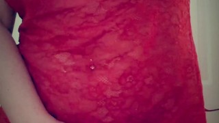 Red Lace nightie tease...