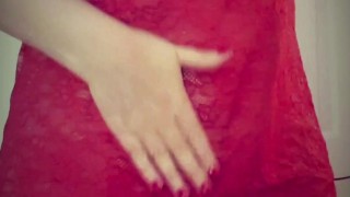 Red Lace nightie tease...