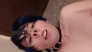 Oinking and Masturbating My Huge Clit