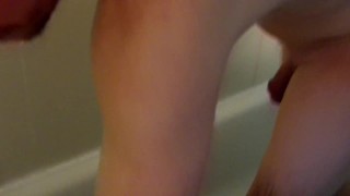 Hott guys ass in the shower clean hairless balls