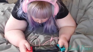 Gamer girl submissive fucked with headphones while gaming by Master - TRAILER