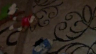 My lil dick cumming through a rubber sound with hole