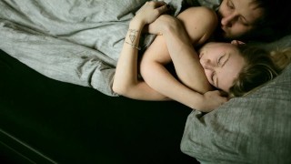 wake up fuck , morning in beautiful orgasm with creampie , happy teen 